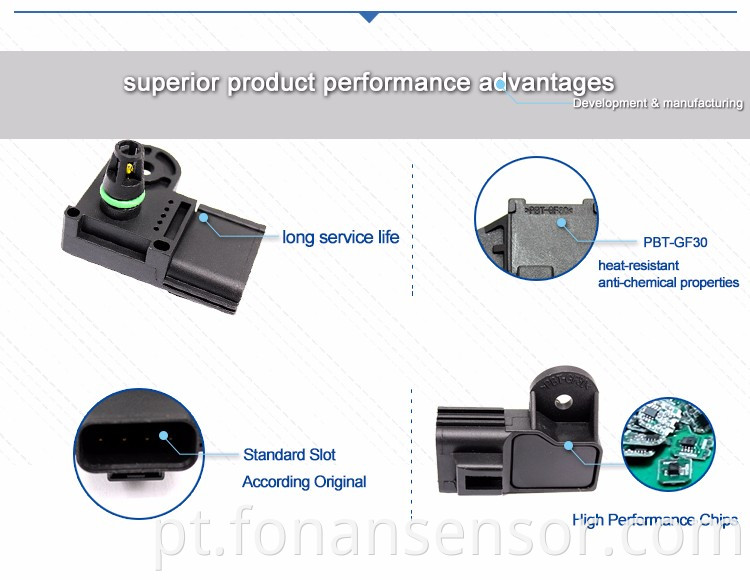 Sensor de mapa para Volvo C30 S40 S80 V50 V70 30658184 31251242 0261230044 0261230089 1119939 1439900 1S7A9F479AB 1S7A9F479AC AS199